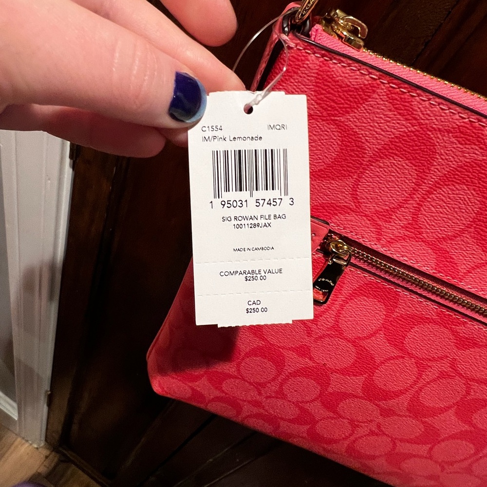 Coach Pink Crossbody Bag - Picture 7 of 16